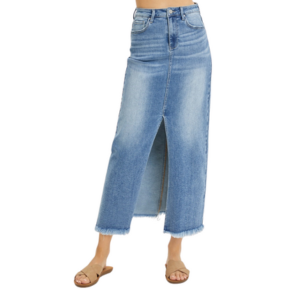 Midi-Maxi Denim Skirt