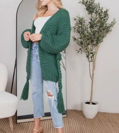 SoHo Chunky Crochet Cardigan