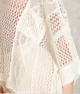 Contrast Knit Sweater