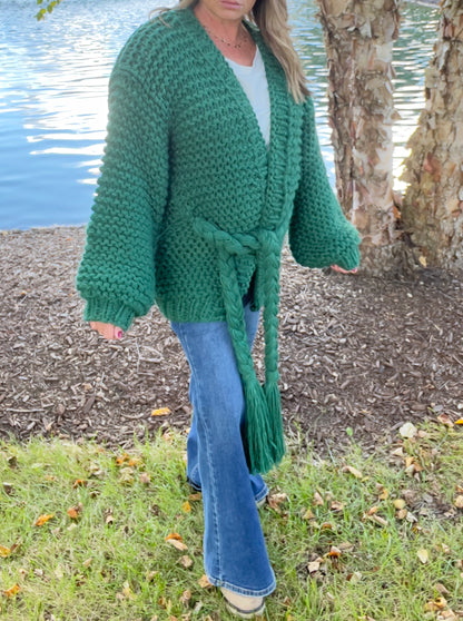 SoHo Chunky Crochet Cardigan