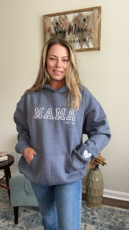 Old School Vibes Mama,Nana,Grandma...Custom Embroidered Hoodie