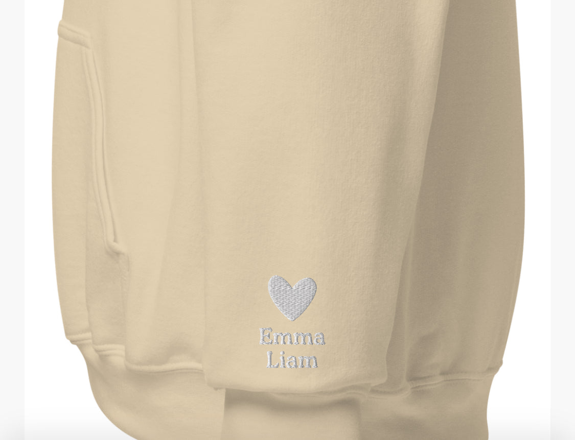 New School Vibes Mom,Nana,Grandma... Custom Embroidered Hoodie