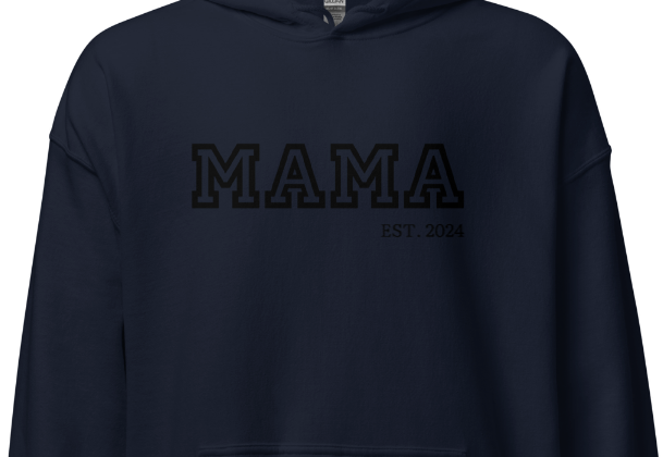 College Vibes Mama,Nana,Grandma...Custom Embroidered Hoodie