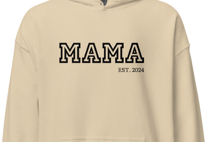 College Vibes Mama,Nana,Grandma...Custom Embroidered Hoodie