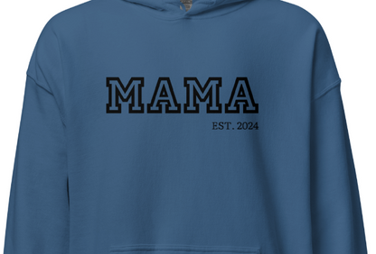 College Vibes Mama,Nana,Grandma...Custom Embroidered Hoodie