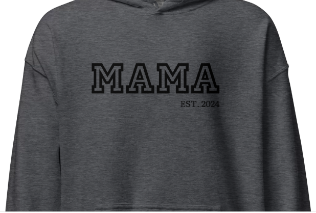 College Vibes Mama,Nana,Grandma...Custom Embroidered Hoodie