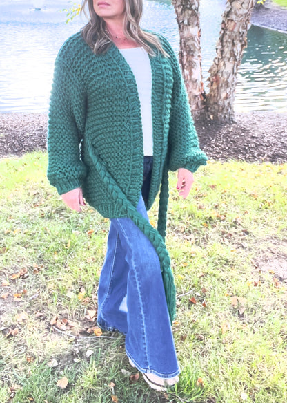 SoHo Chunky Crochet Cardigan