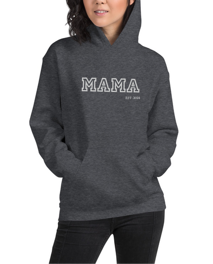 College Vibes Mama,Nana,Grandma...Custom Embroidered Hoodie