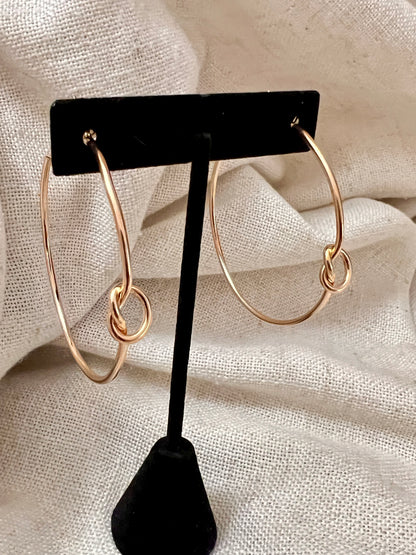 Knot Hoop Earrings