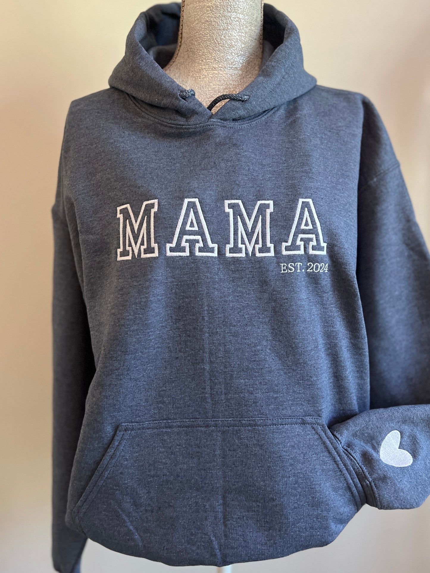 Old School Vibes Mama,Nana,Grandma...Custom Embroidered Hoodie