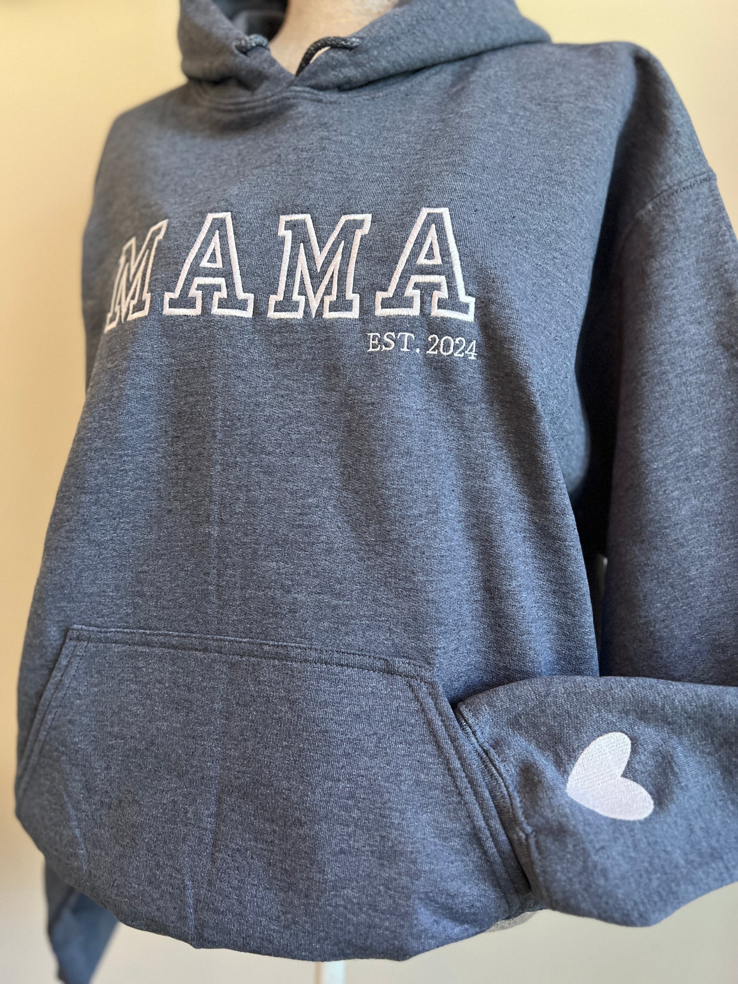 Old School Vibes Mama,Nana,Grandma...Custom Embroidered Hoodie