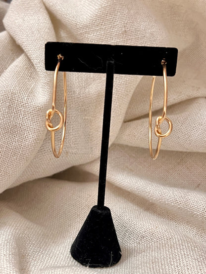 Knot Hoop Earrings