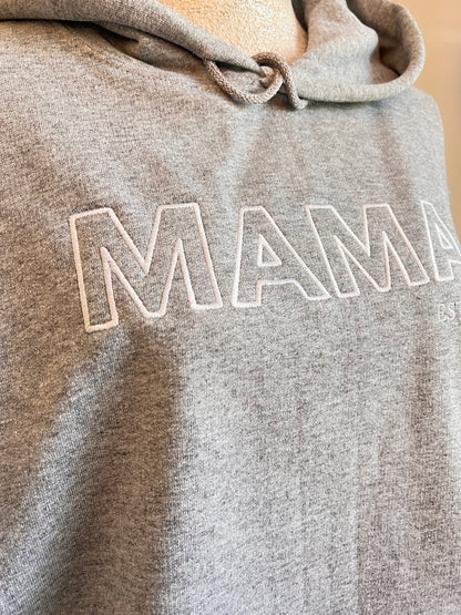 New School Vibes Mom,Nana,Grandma... Custom Embroidered Hoodie