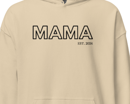 New School Vibes Mom,Nana,Grandma... Custom Embroidered Hoodie