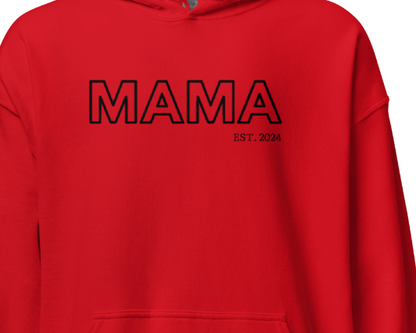 New School Vibes Mom,Nana,Grandma... Custom Embroidered Hoodie