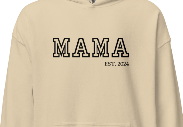 Old School Vibes Mama,Nana,Grandma...Custom Embroidered Hoodie