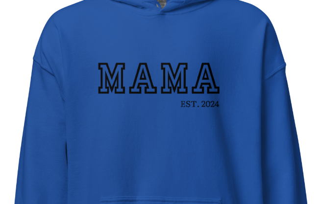 Old School Vibes Mama,Nana,Grandma...Custom Embroidered Hoodie