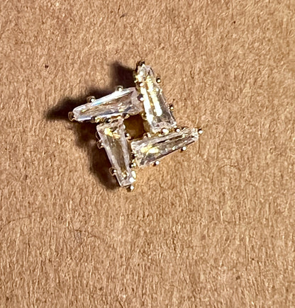 Rhinestone Post Earrings