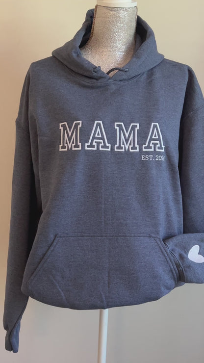 Old School Vibes Mama,Nana,Grandma...Custom Embroidered Hoodie