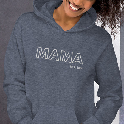 New School Vibes Mom,Nana,Grandma... Custom Embroidered Hoodie