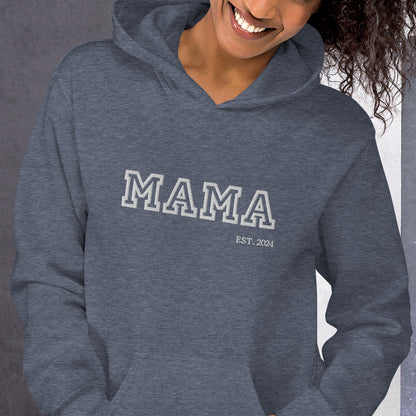 College Vibes Mama,Nana,Grandma...Custom Embroidered Hoodie