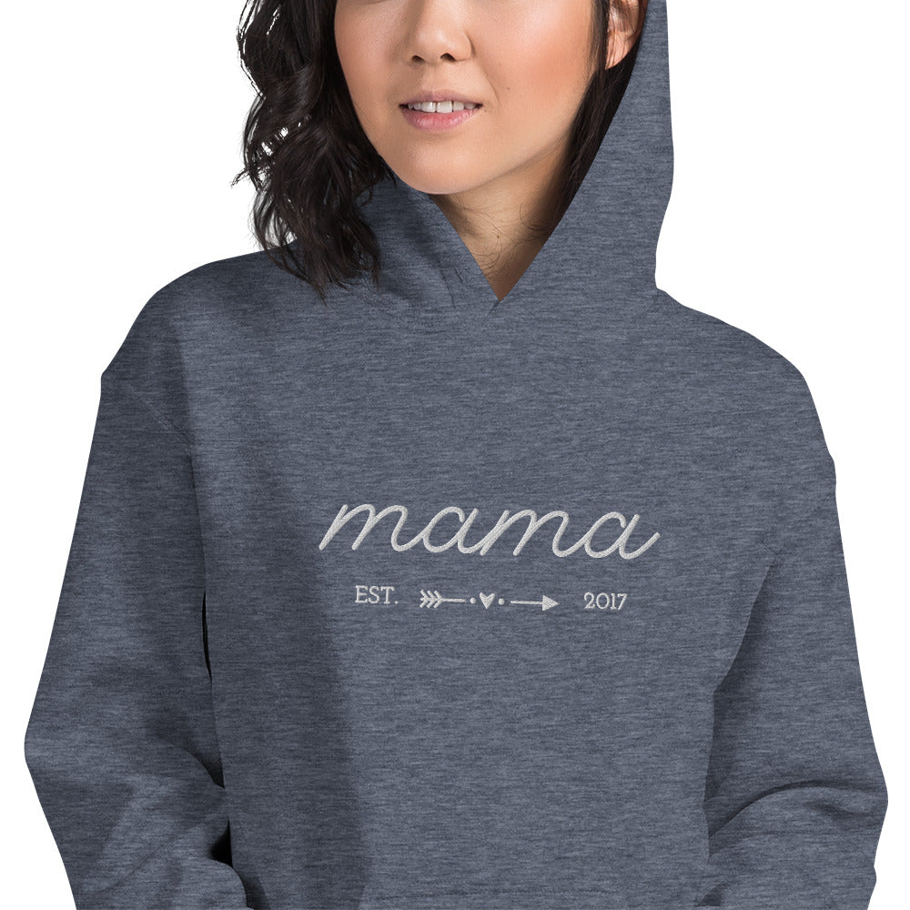 The Minimalist Mama,Nana,Grandma...Custom Embroidered Hoodie