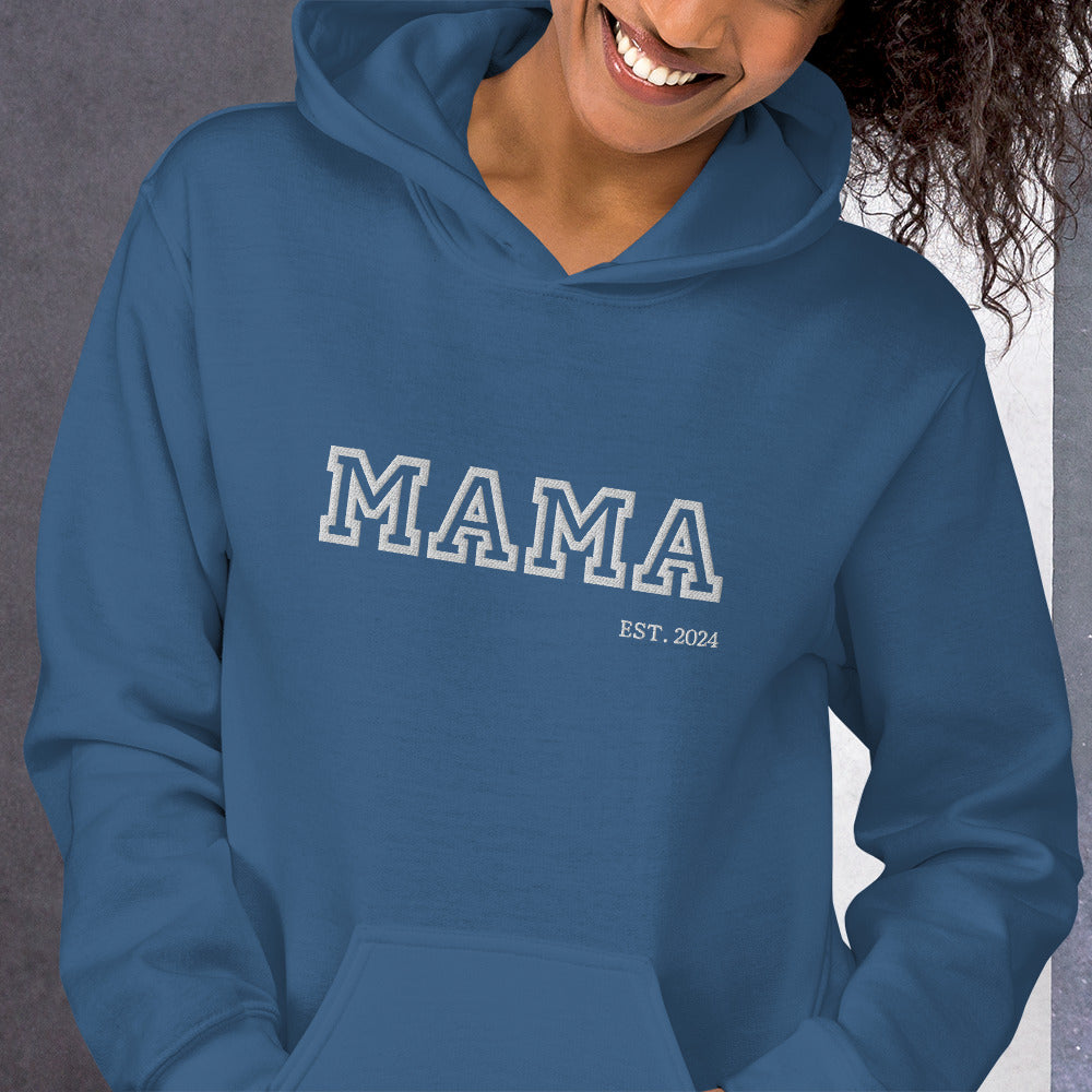 College Vibes Mama,Nana,Grandma...Custom Embroidered Hoodie