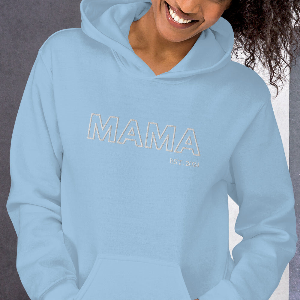 New School Vibes Mom,Nana,Grandma... Custom Embroidered Hoodie