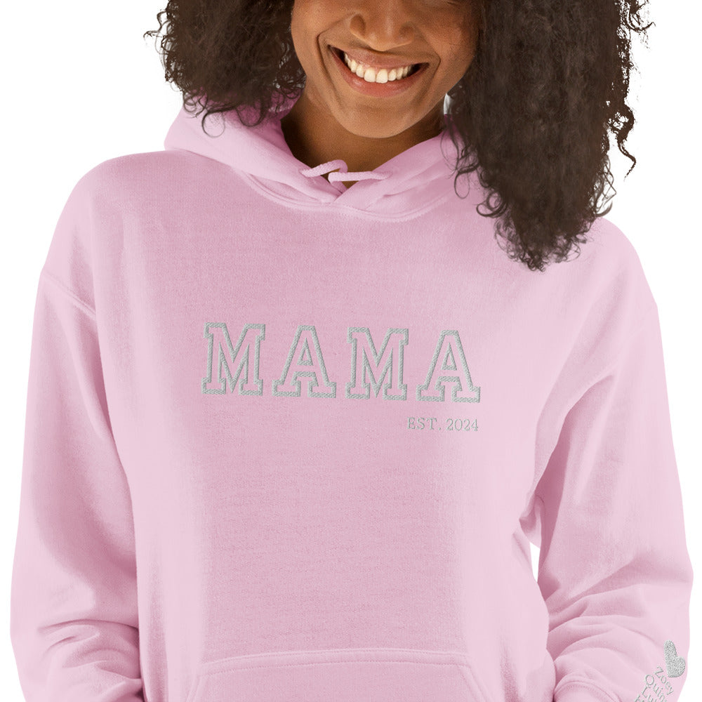 Old School Vibes Mama,Nana,Grandma...Custom Embroidered Hoodie