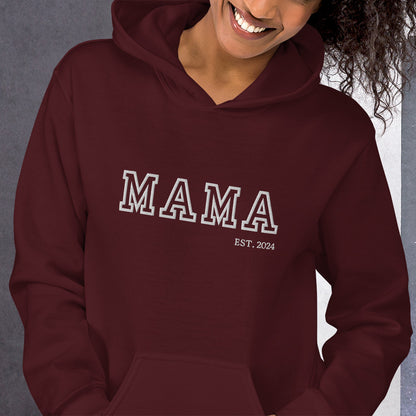 Old School Vibes Mama,Nana,Grandma...Custom Embroidered Hoodie