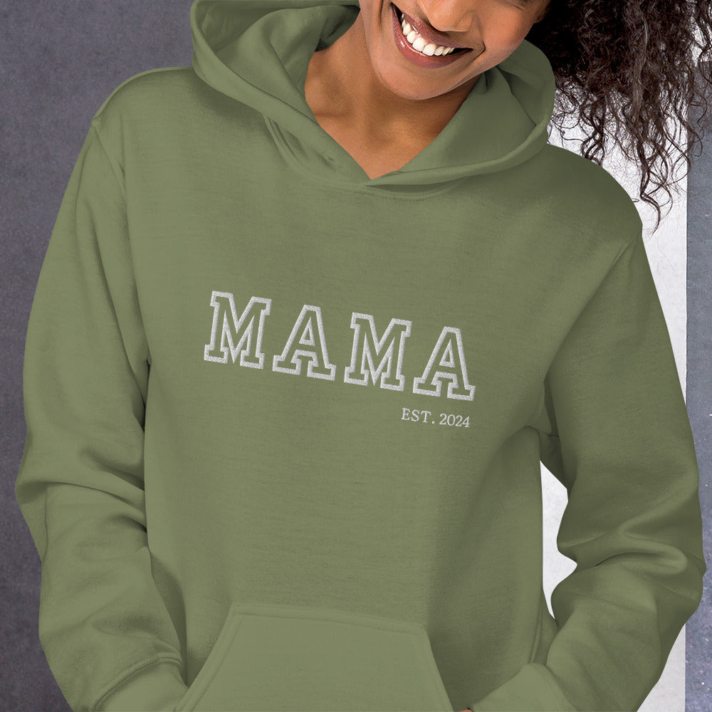 Old School Vibes Mama,Nana,Grandma...Custom Embroidered Hoodie