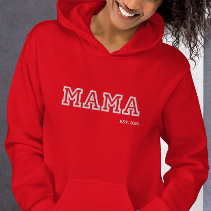 College Vibes Mama,Nana,Grandma...Custom Embroidered Hoodie