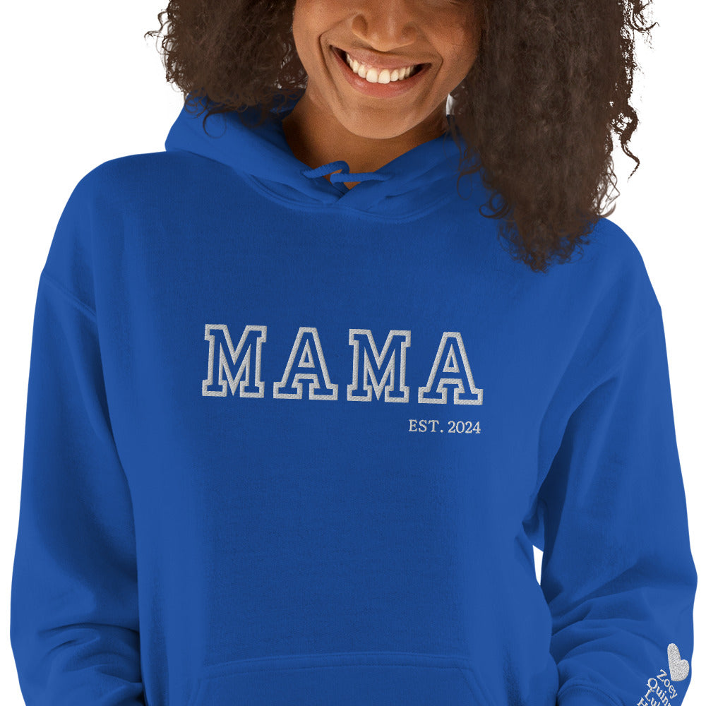 Old School Vibes Mama,Nana,Grandma...Custom Embroidered Hoodie