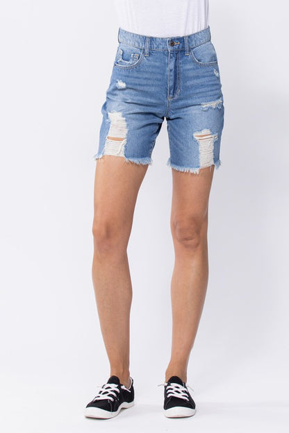 Tomboy Denim Biker Shorts