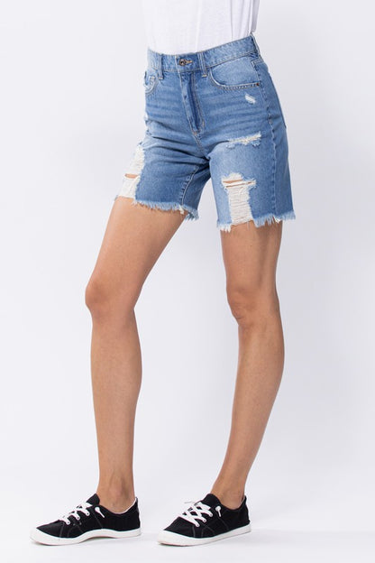 Tomboy Denim Biker Shorts