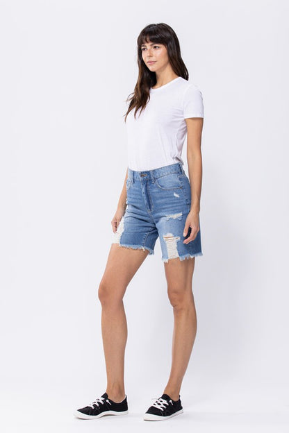 Tomboy Denim Biker Shorts