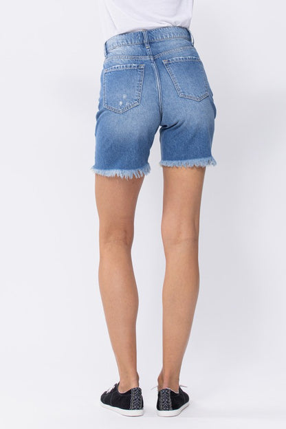 Tomboy Denim Biker Shorts