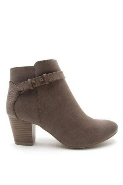 Dark Taupe Bootie