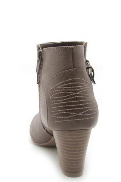 Dark Taupe Bootie