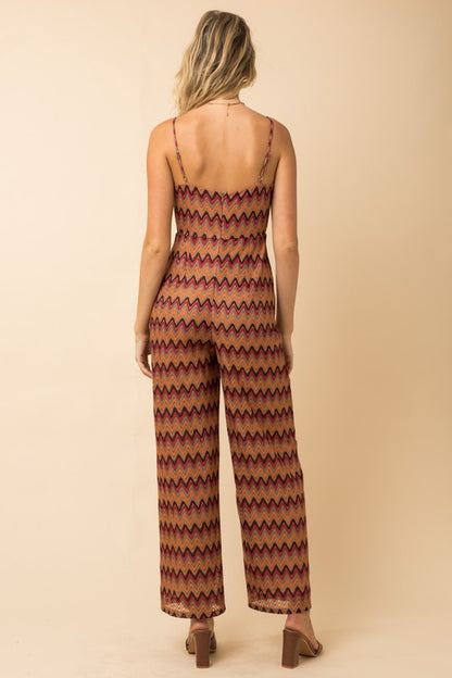 Crochet Chevron Jumpsuit