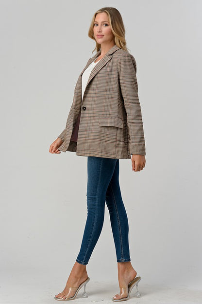 Classic Plaid Blazer