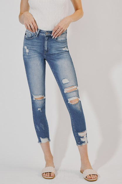 Distressed Ankle skinny Jeans